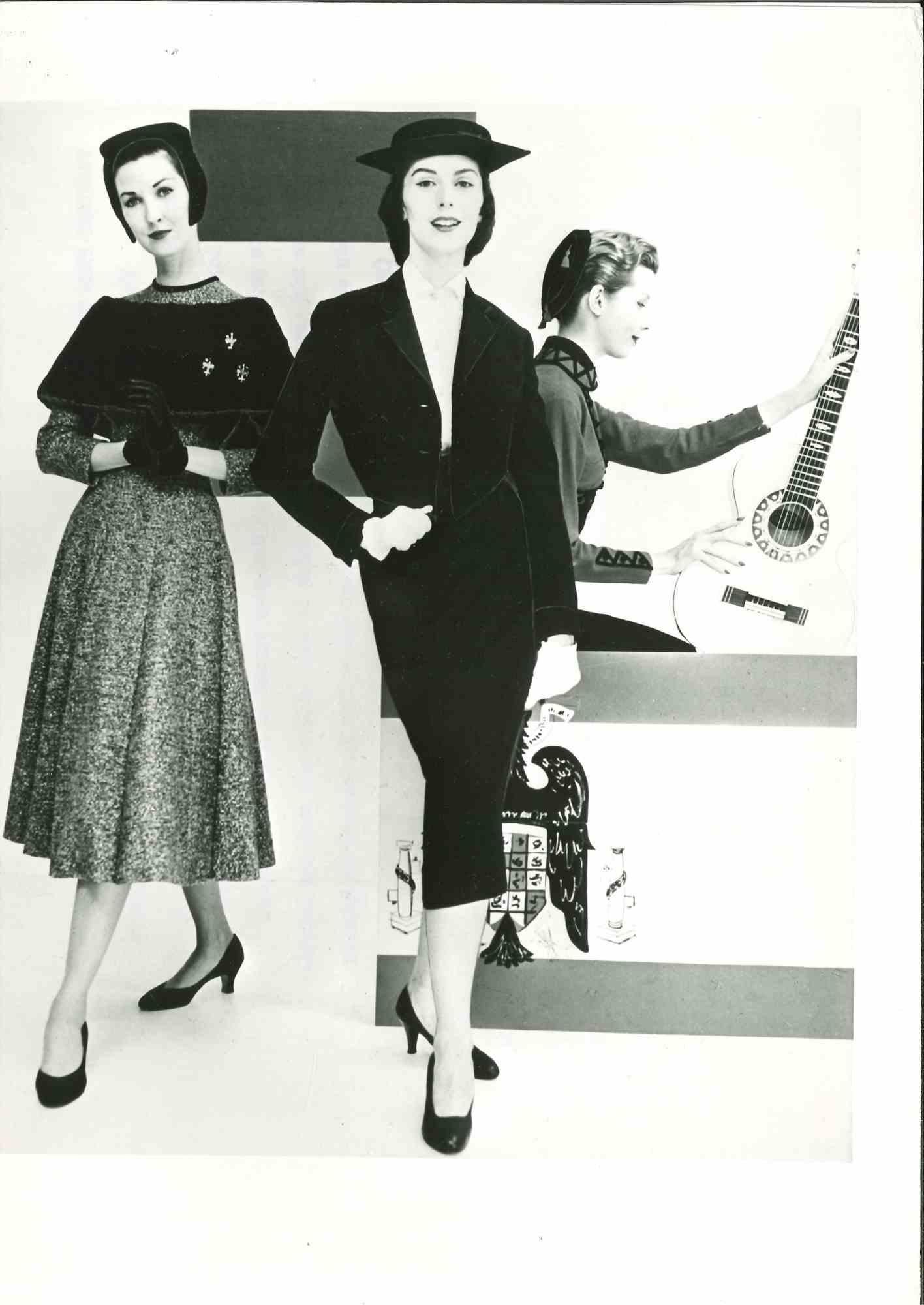 Unknown Figurative Photograph - Foreign Fashion in The U.S. - Vintage Photograph - Mid 20th Century