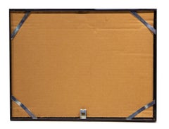 Framed Sepia Print of Parisian Boulevard Scene