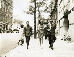 Françoise Hardy by Jean-Marie Perier- Vintage B/w Photo - 1960s