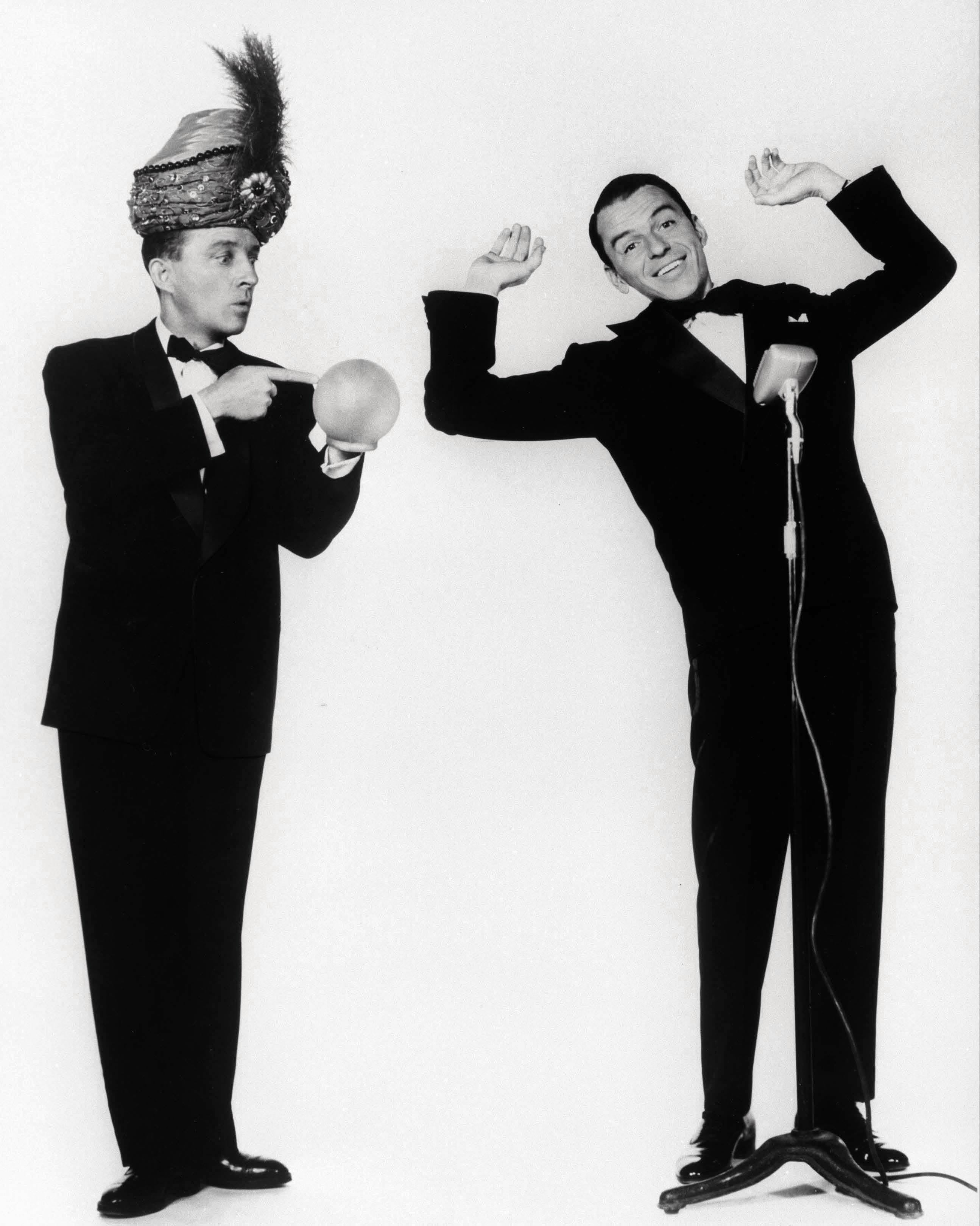 Unknown Black and White Photograph - Frank Sinatra and Bing Crosby Globe Photos Fine Art Print