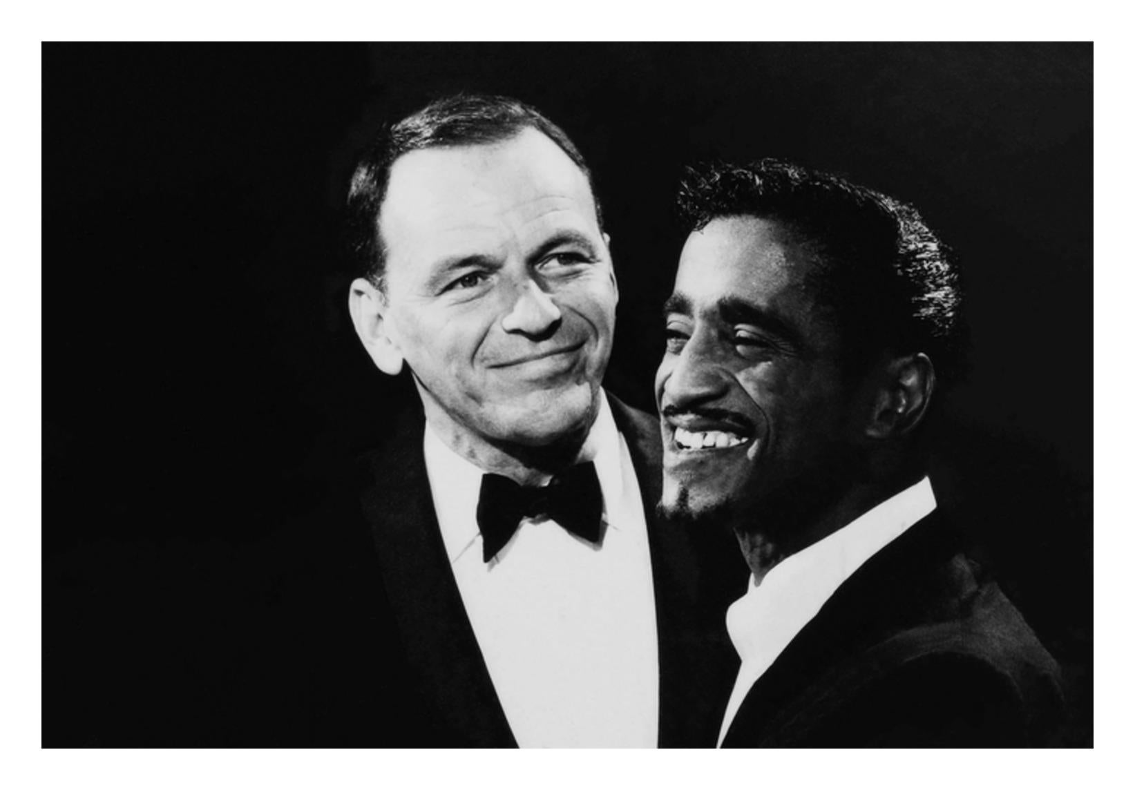 Frank Sinatra and Sammy Davis Jr. Smiling - Photograph by Unknown