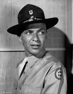 Retro Frank Sinatra in Ranger Hat Fine Art Print