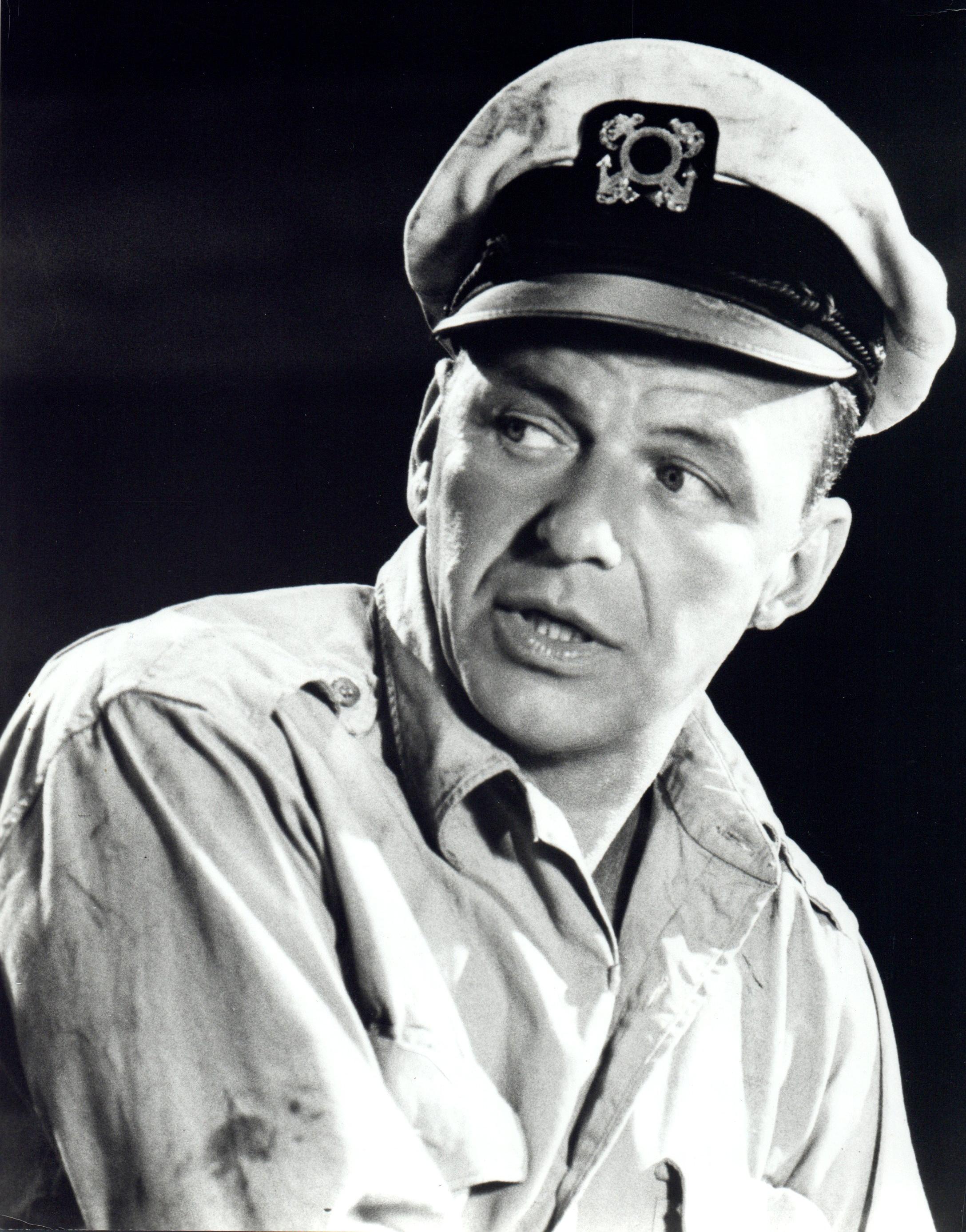 Unknown Portrait Photograph - Frank Sinatra in Sailor Hat Vintage Original Photograph