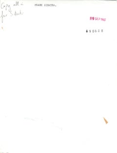 Frank Sinatra Posing in Suit Vintage Original Photograph