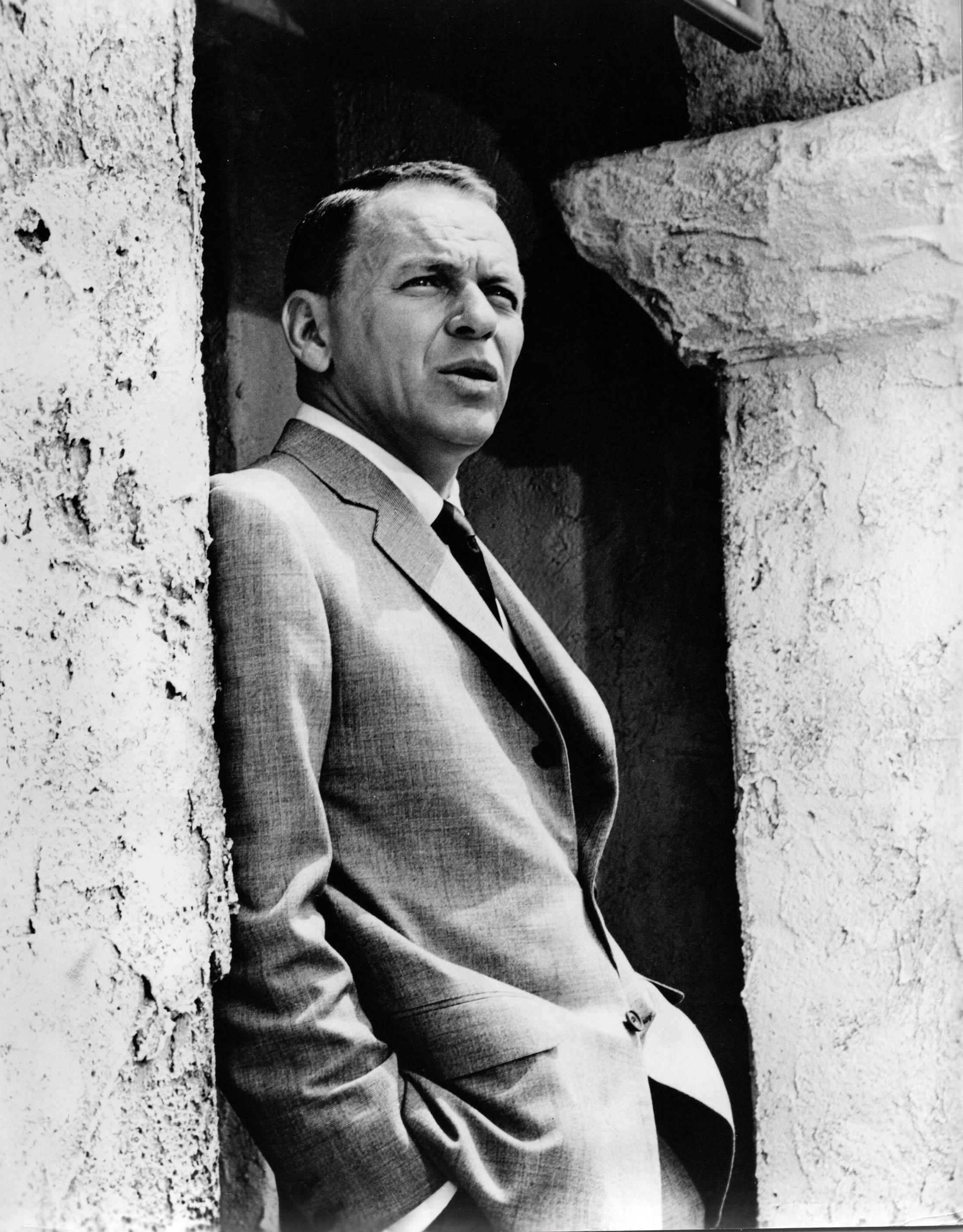 Unknown Portrait Photograph - Frank Sinatra Posing in Suit Vintage Original Photograph