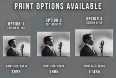 Frank Sinatra 'The Voice' on NBC Radio Fine Art Print