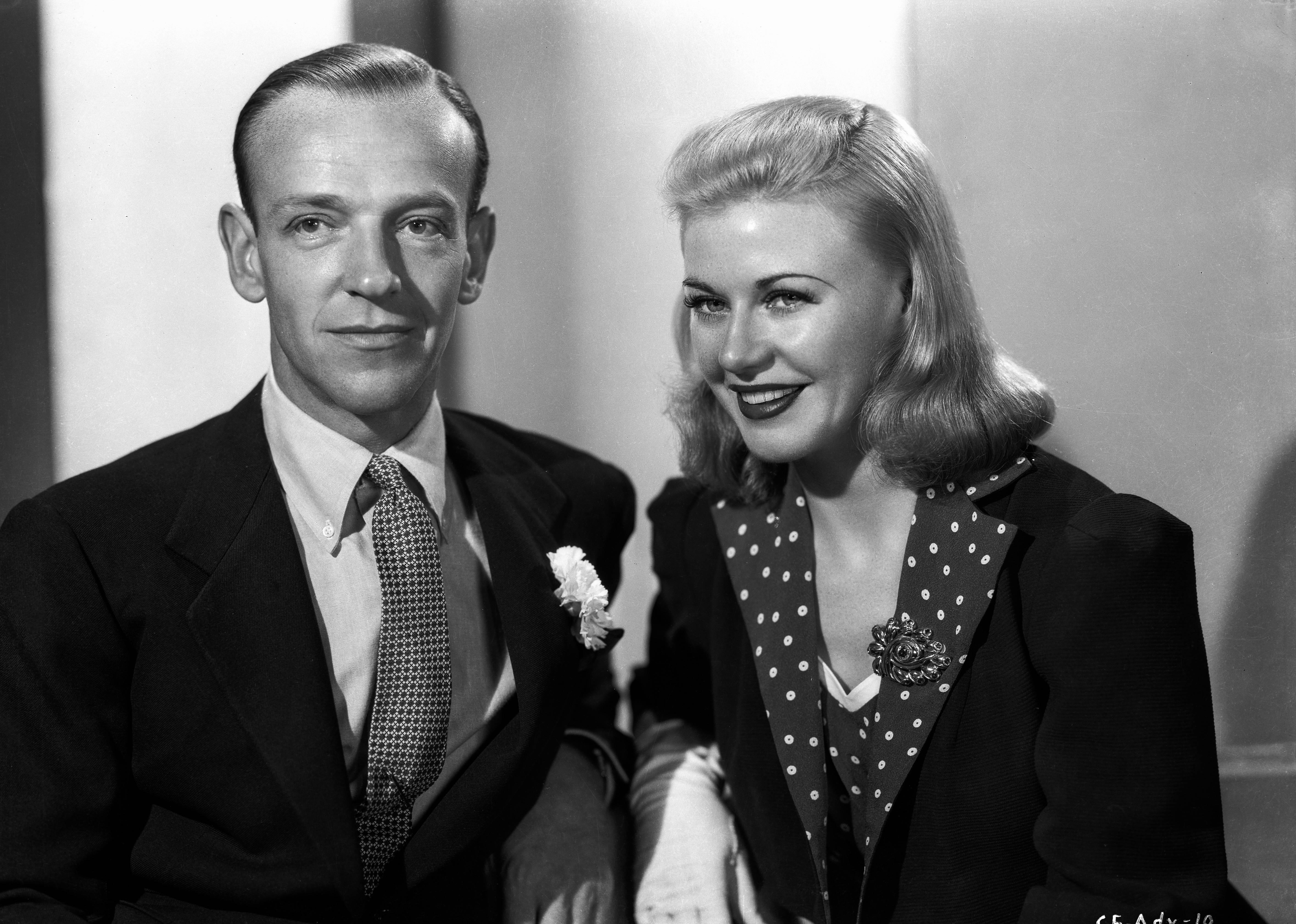 Unknown Portrait Photograph - Fred Astaire and Ginger Rogers Smiling Fine Art Print