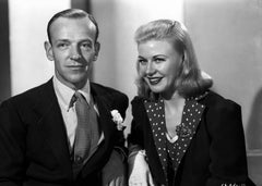 Vintage Fred Astaire and Ginger Rogers Smiling Fine Art Print