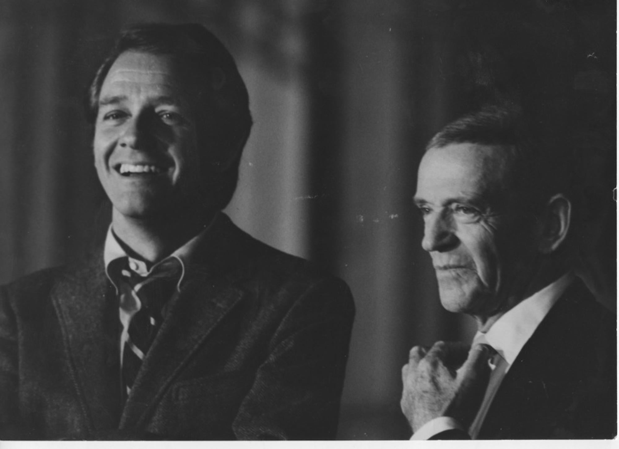 Fred Astaire et Richard Crenna - Photo vintage, années 1980