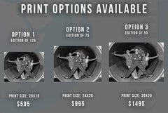 Fred Astaire, George Burns, and Gracie Allen Globe Photos Fine Art Print