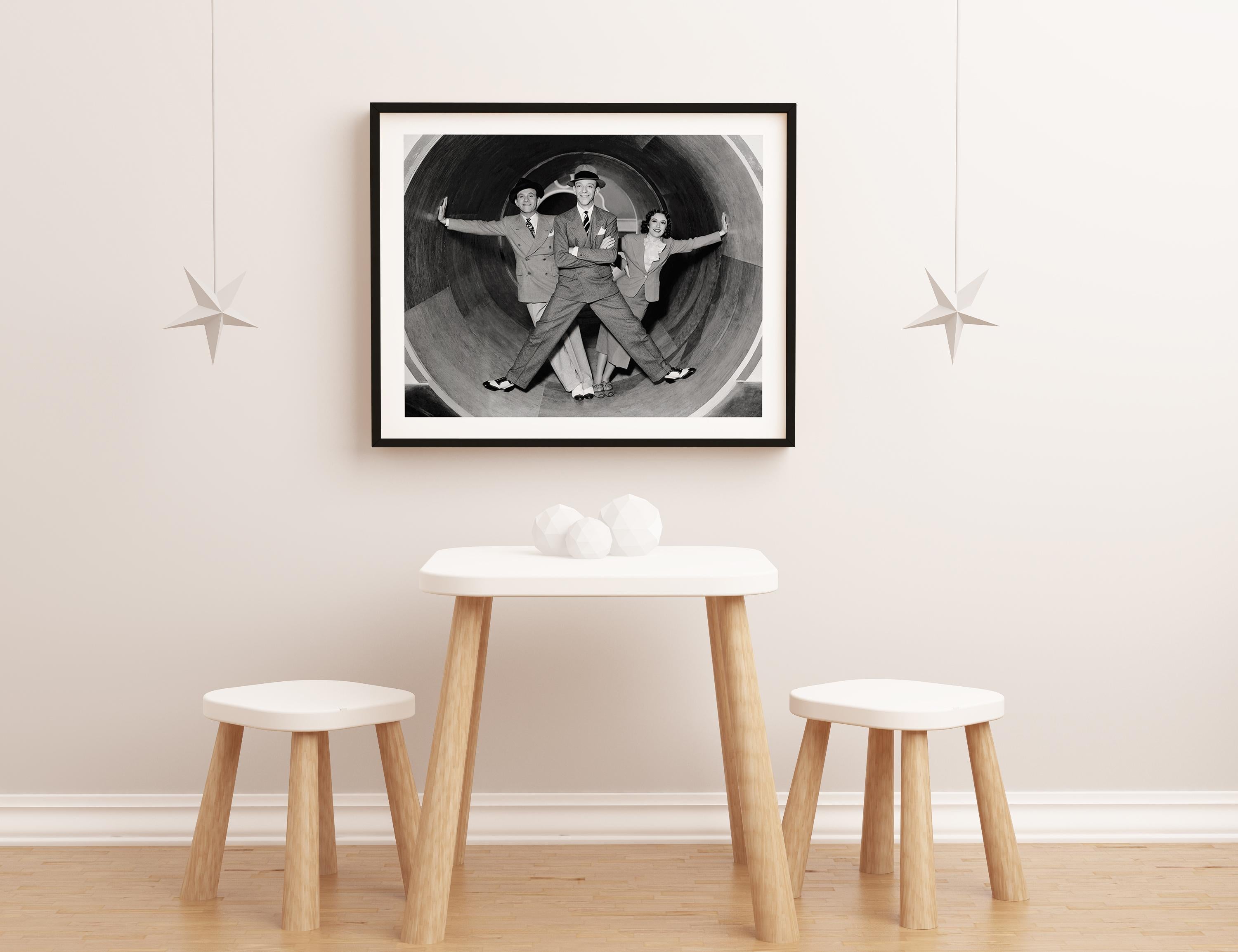 Fred Astaire, George Burns, and Gracie Allen Globe Photos Fine Art Print For Sale 1