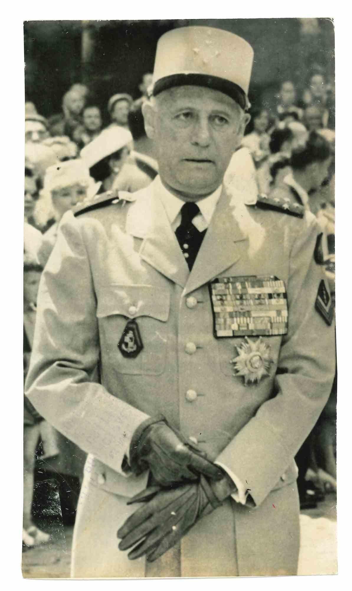 Unknown Figurative Photograph - French General Raoul Salan - Historical Photo  - 1960s