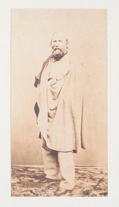Garibaldi - Original Silver Salt Photo on Cardboard- Late 19th Century