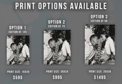 Gary Cooper an Audrey Hepburn: Lovers on a Picnic Fine Art Print