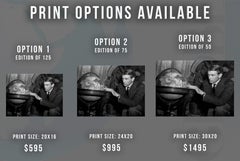 Gary Cooper with Globe Movie Star News Fine Art Print