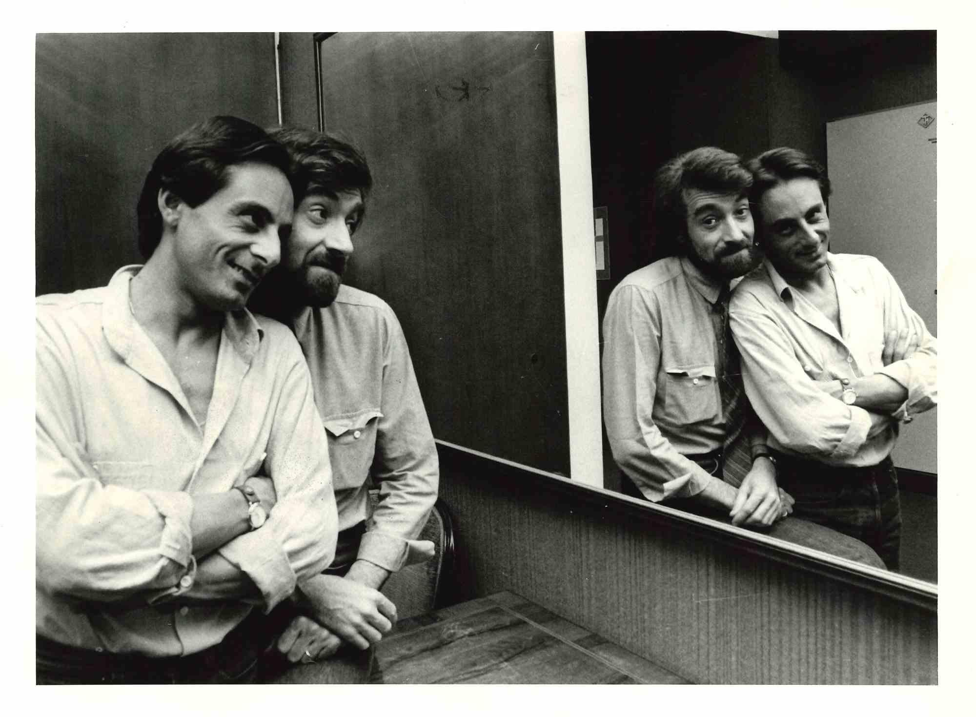 Portrait Photograph Unknown - Gaspare e Zuzzurro - Photo d'époque - années 1980