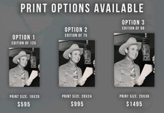 Gene Autry on CBS Radio Fine Art Print