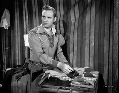 Gene Autry Packing Clothes Fine Art Print