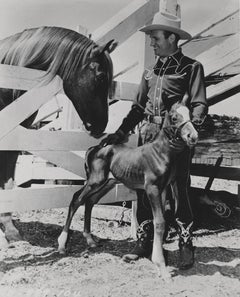 Vintage Gene Autry with Horses Fine Art Print