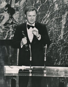 Vintage Gene Hackman Receiving  Oscar for The French Connection Fine Art Print