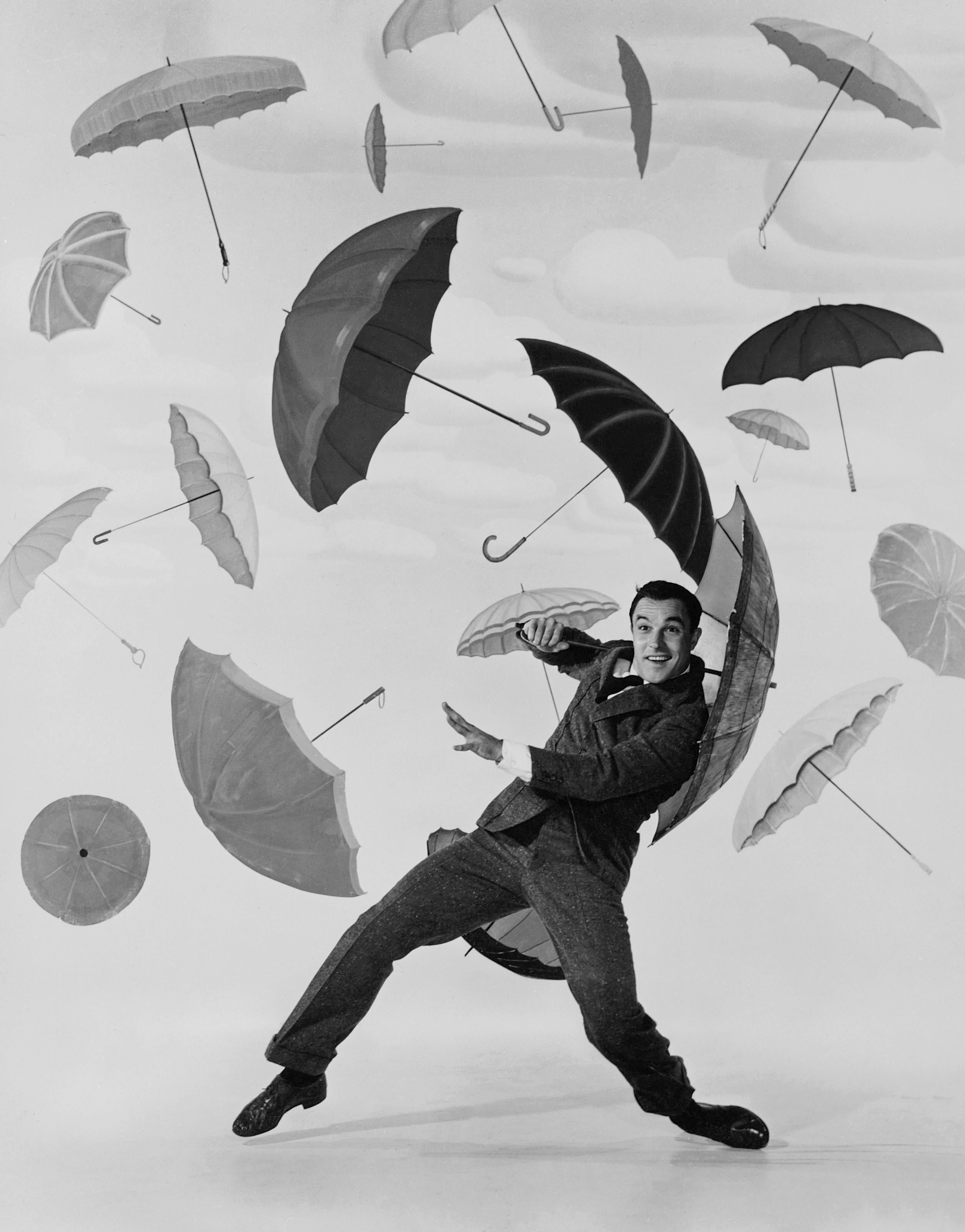 Unknown Black and White Photograph - Gene Kelly "Singin' in the Rain" Globe Photos Fine Art Print