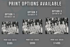 George Burns: Famed Comedian with Bikini Babes Fine Art Print