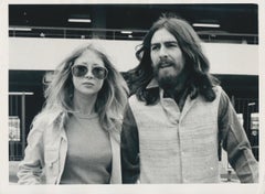 Vintage George Harrison and partner, Black and White Photography, 20, 5 x 15, 1 cm