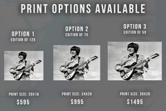 George Harrison Playing Guitar in "Help!" Globe Photos Fine Art Print