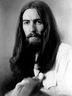 George Harrison with Long Hair Globe Photos Fine Art Print