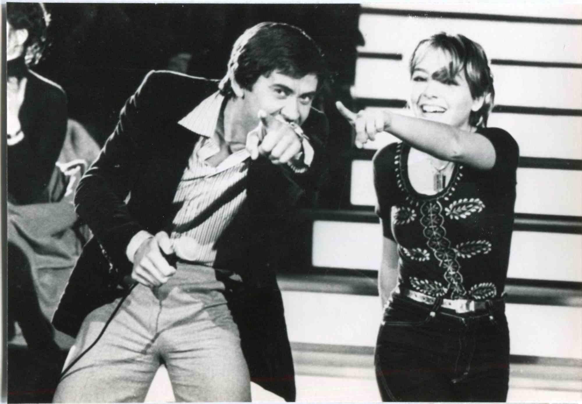 Gianni Morandi and Elisabetta Virgili - Vintage Photo - 1970s