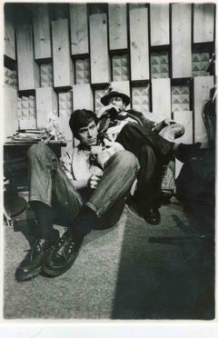 Gianni Morandi and Lucio Dalla - Vintage Photo - 1980s