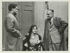 Gina Lollobrigida et Alberto Moravia - Photographie vintage, années 1960