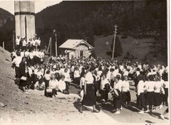 Girl in the Mountain in a School Holiday - Original Photograph - 1930s