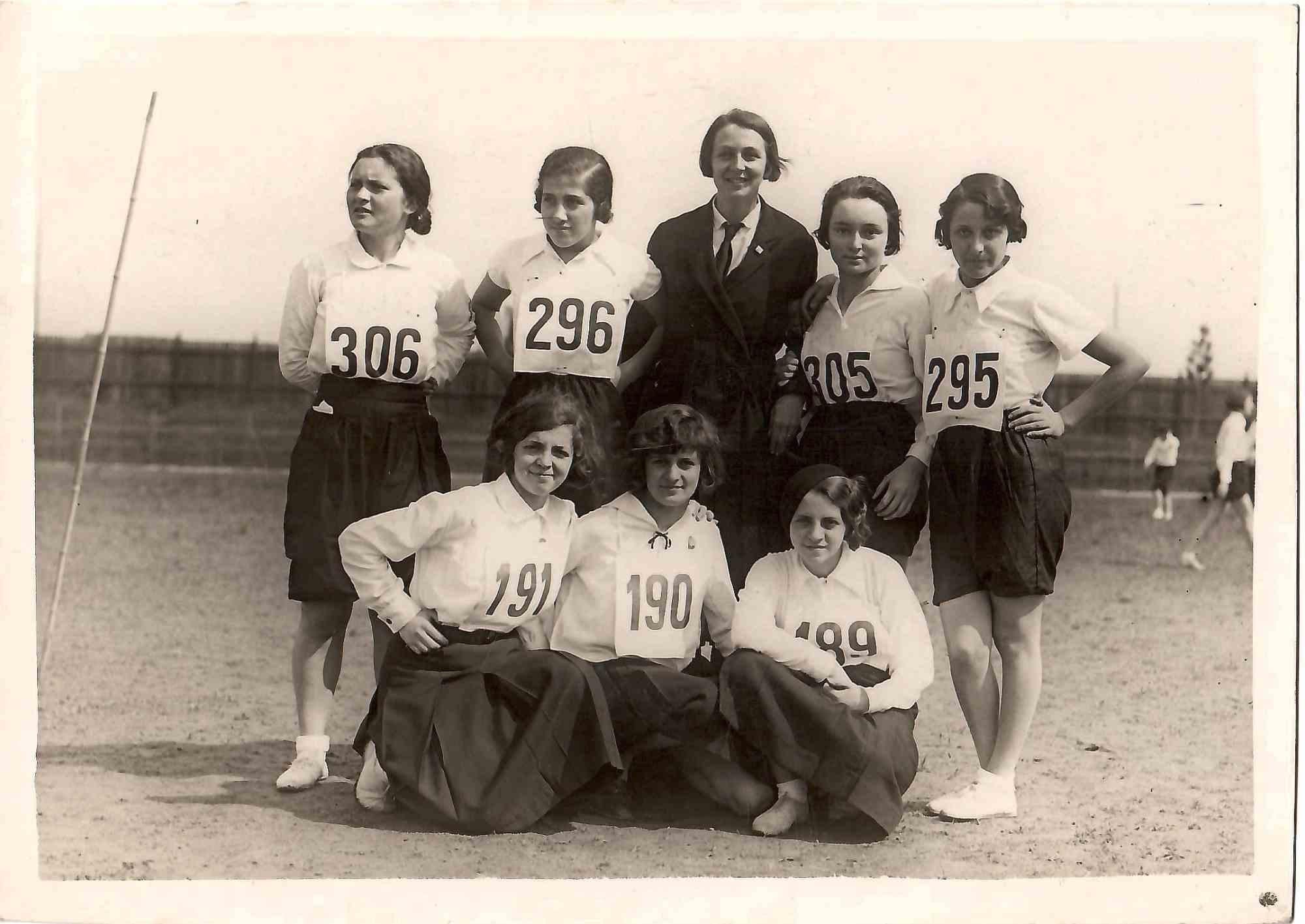 Girls in the Sport Team - Original Photograph - 1930s