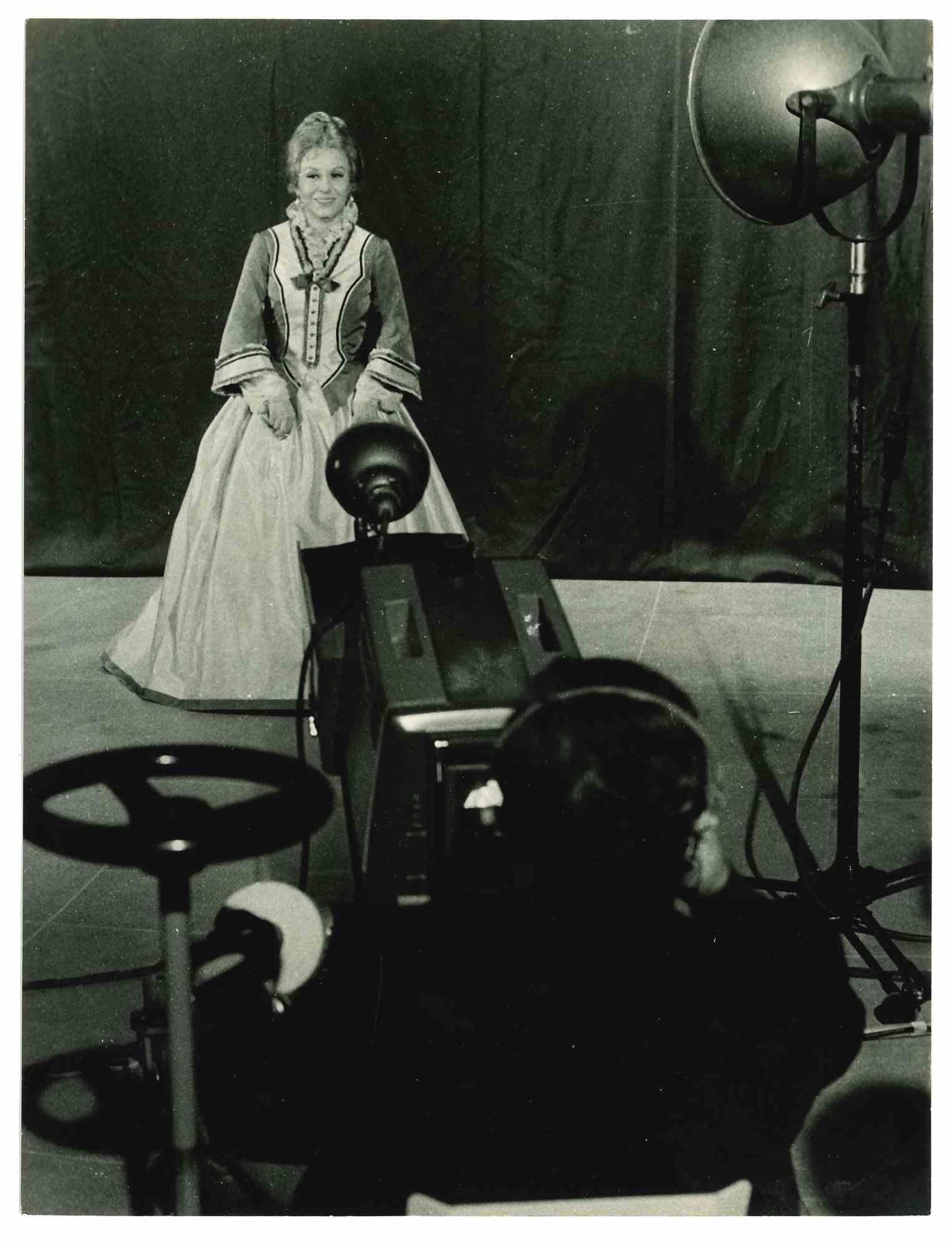 Unknown Figurative Photograph – Giulietta Masina – Goldenes Zeitalter des italienischen Kinos – 1970er Jahre