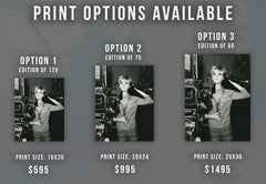 Goldie Hawn Quirky Expression Behind Film Camera Fine Art Print