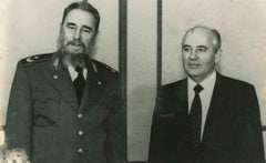 Vintage Gorbachev and Fidel Castro - Moscow - 1980s