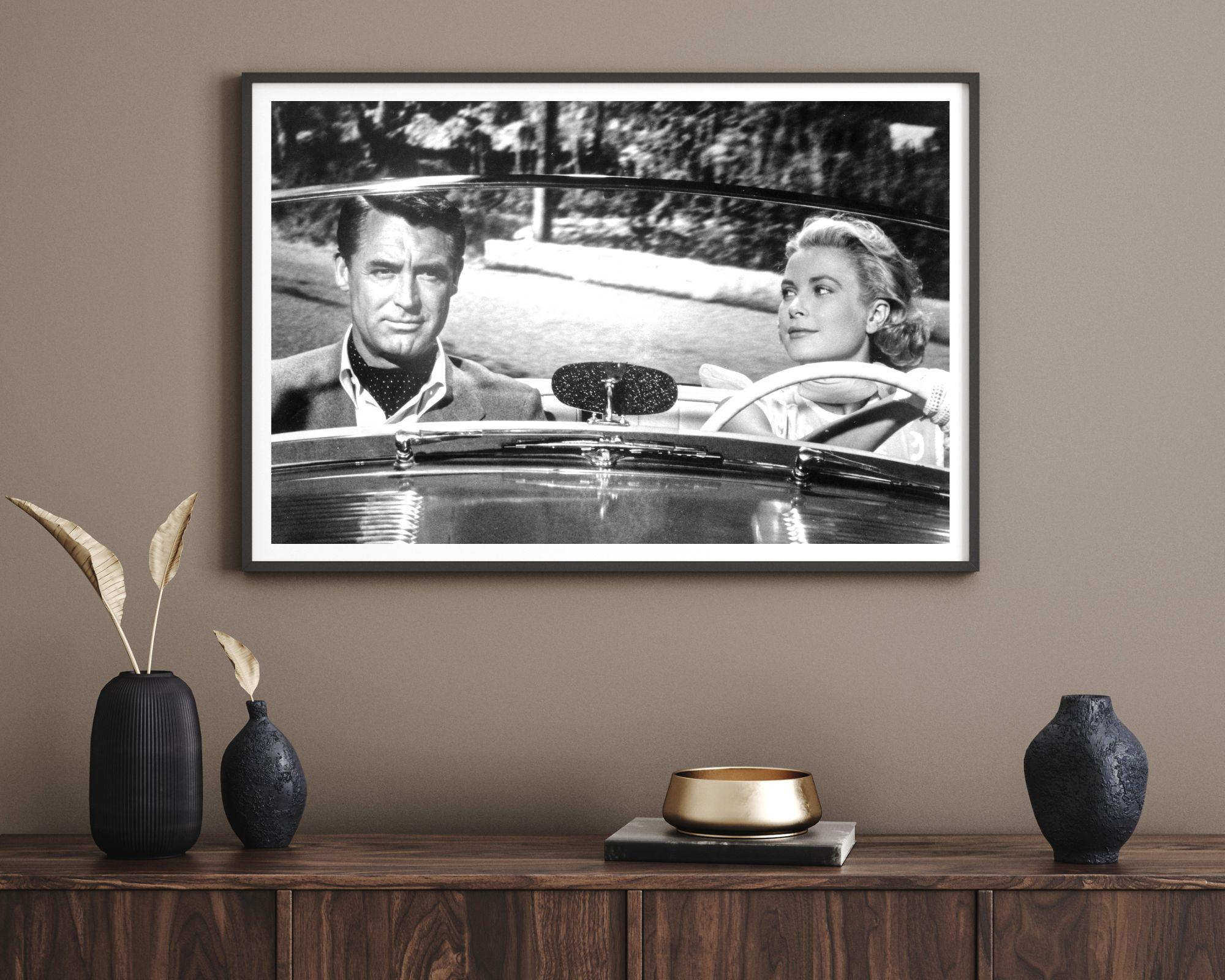 Grace Kelly and Cary Grant in Car for “To Catch a Thief” - Photograph by Unknown