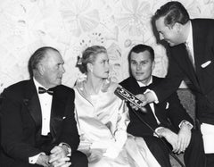 Grace Kelly with Father and Brother at Premiere Vintage Original Photograph