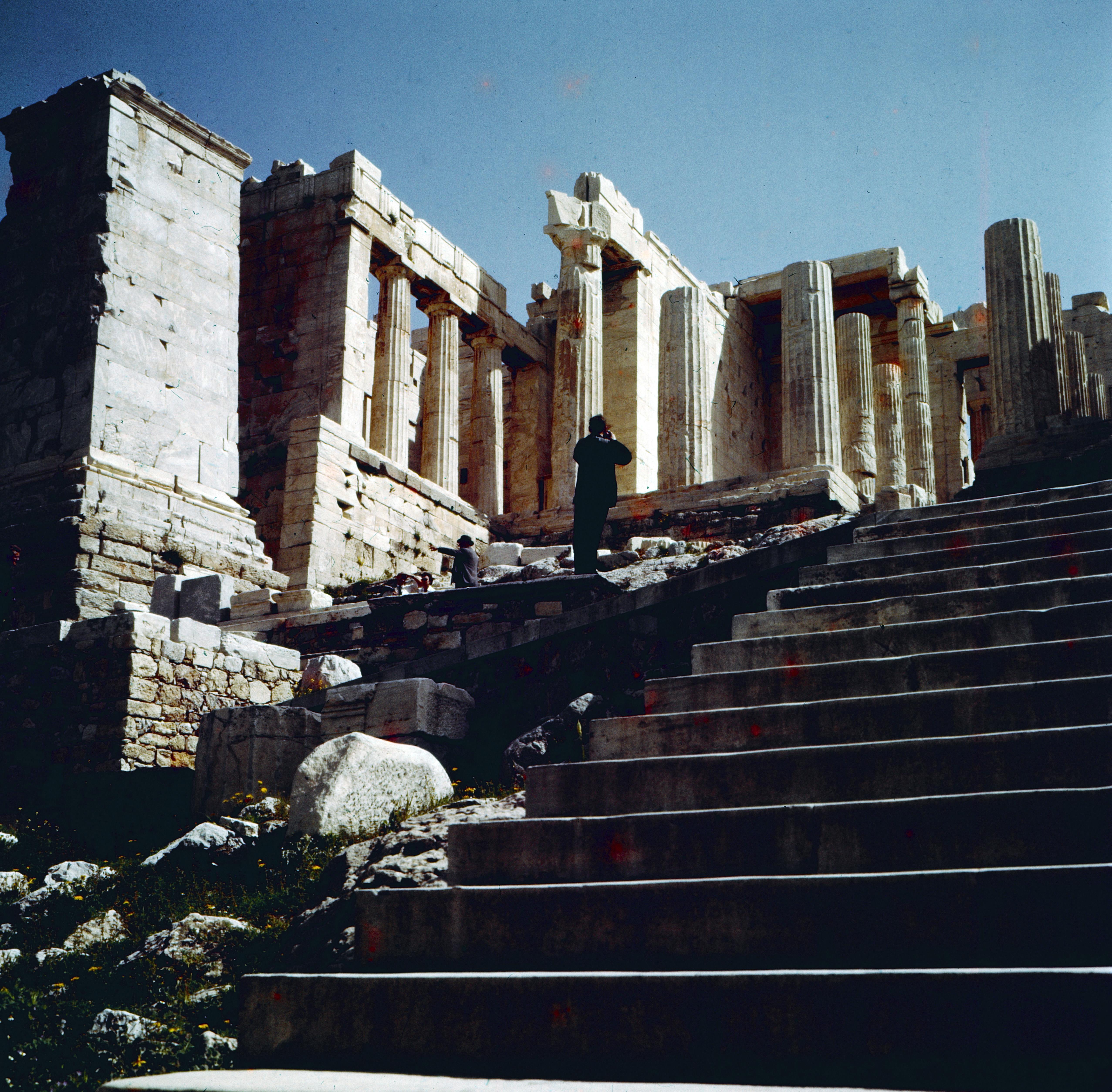 Unknown Color Photograph - Greece in  1957 - Athens, Acropolis
