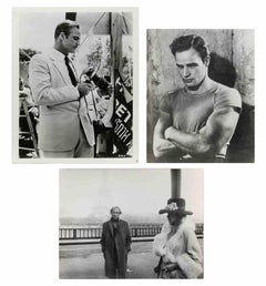 Group of Three Vintage Press Photographs of Marlon Brando - 1950s