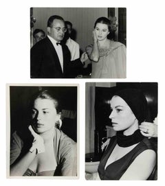 Lot de trois photos de presse d'époque de Silvana Mangano - années 1960