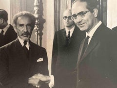 Haile Selassie ed Emilio Colombo - Fotografia - Metà del XX secolo