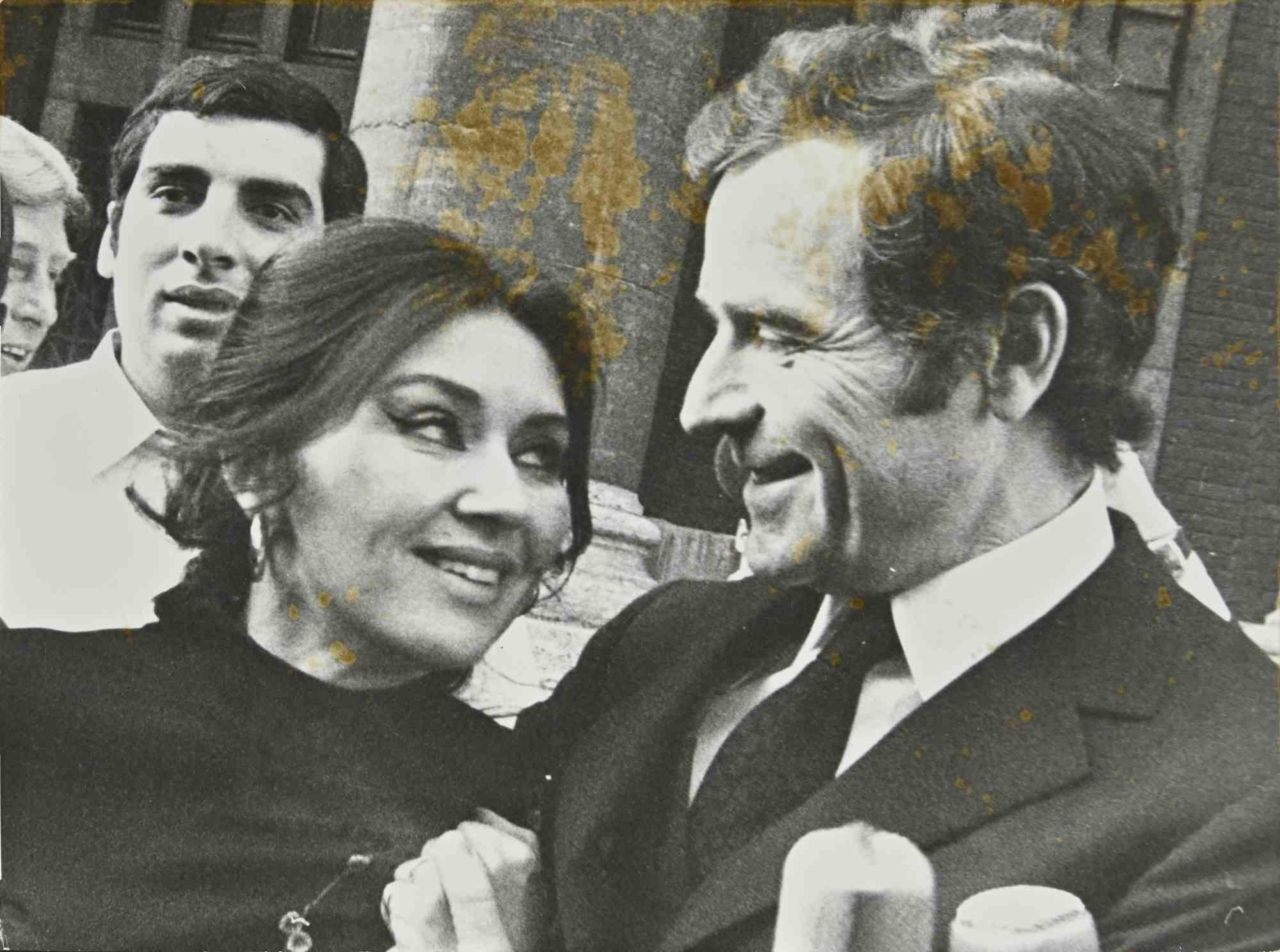 Portrait Photograph Unknown - Happy Minouche Schubert après essai - Photographie vintage, années 1960