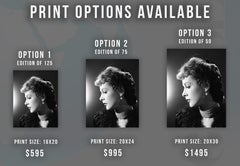 Hedy Lamarr Glamour Profile Portrait Fine Art Print