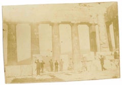 Hellenistische Säulen  und Tourist - Die alten Tage -  Das frühe 20. Jahrhundert