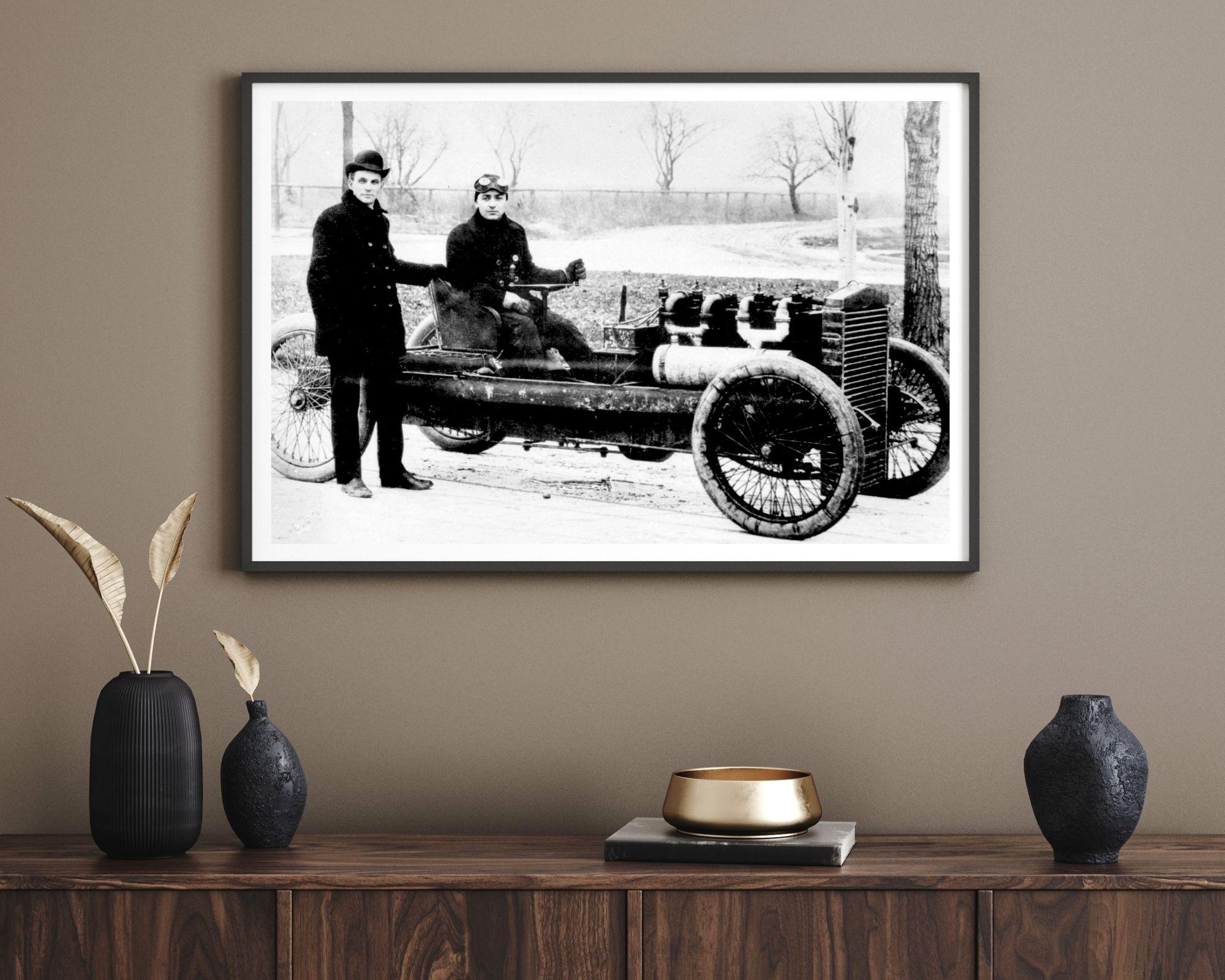 Henry Ford with a Prototype Car - Photograph by Unknown