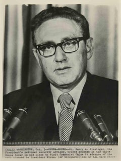 Henry Kissinger - Used Press Print - 1970s