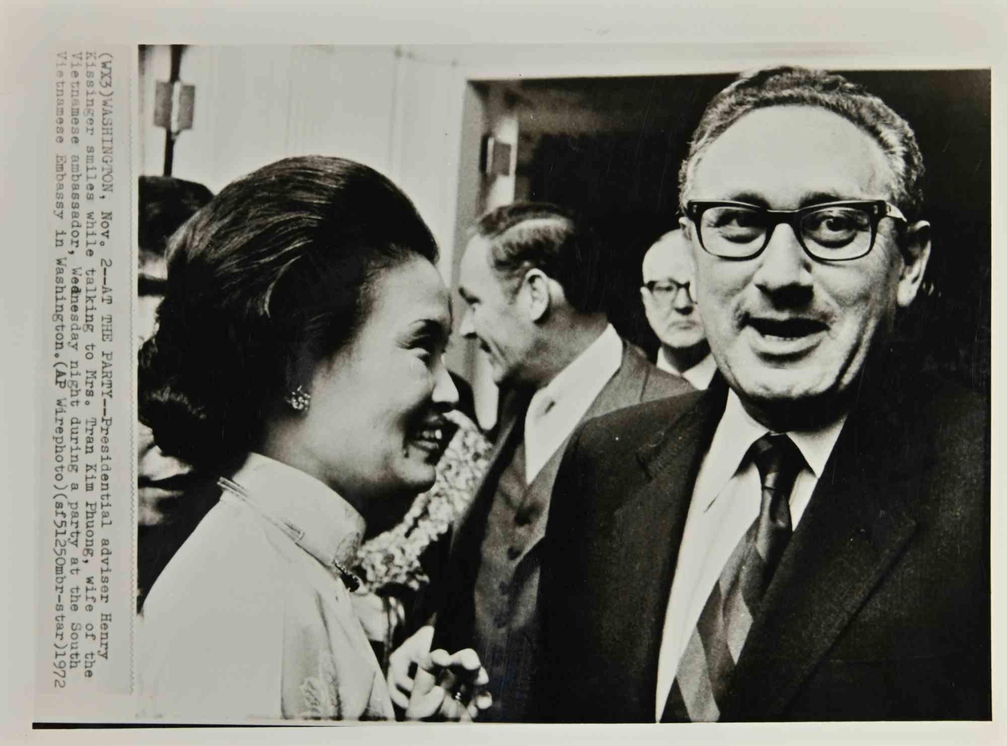 Henry Kissinger - Vintage Press Print - 1972