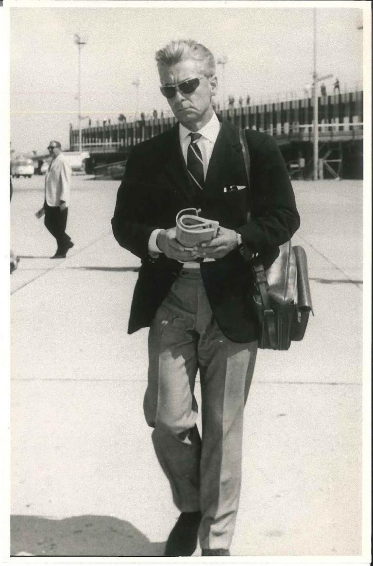 Unknown Black and White Photograph - Herbert Von Karajan - Original Vintage Photograph - 1960s